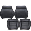 Driver / Passenger Leather Seat Cover Black ALX9 for Jeep Wrangler 2008-2012