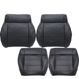 Driver / Passenger Leather Seat Cover Black ALX9 for Jeep Wrangler 2008-2012