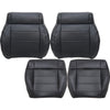 Driver / Passenger Leather Seat Cover Black ALX9 for Jeep Wrangler 2008-2012