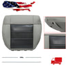 For 2008-2012 Jeep Wrangler Driver / Passenger Bottom Leather Seat Cover Gray