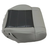 For 2008-2012 Jeep Wrangler Driver / Passenger Bottom Leather Seat Cover Gray