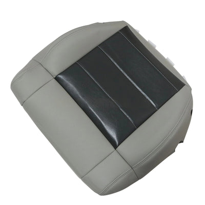 For 2007-2012 Jeep Wrangler Driver / Passenger Bottom Leather Seat Cover Gray