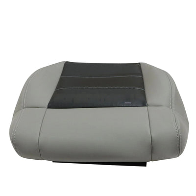 For 2007-2012 Jeep Wrangler Driver / Passenger Bottom Leather Seat Cover Gray