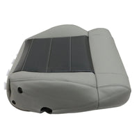 For 2008-2012 Jeep Wrangler Driver / Passenger Bottom Leather Seat Cover Gray