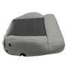 For 2008-2012 Jeep Wrangler Driver / Passenger Bottom Leather Seat Cover Gray