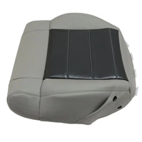 For 2008-2012 Jeep Wrangler Driver / Passenger Bottom Leather Seat Cover Gray