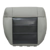 For 2008-2012 Jeep Wrangler Driver / Passenger Bottom Leather Seat Cover Gray