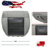 For 2008-2012 Jeep Wrangler Driver / Passenger Bottom Leather Seat Cover Gray