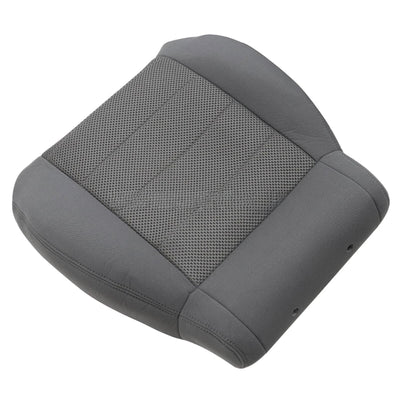 For 2007-2012 Jeep Wrangler Driver / Passenger Bottom Leather Seat Cover Gray