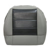 For 2008-2012 Jeep Wrangler Driver / Passenger Bottom Leather Seat Cover Gray