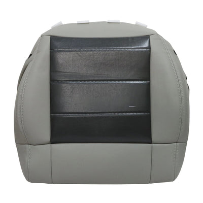 For 2007-2012 Jeep Wrangler Driver / Passenger Bottom Leather Seat Cover Gray