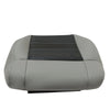 For 2008-2012 Jeep Wrangler Driver / Passenger Bottom Leather Seat Cover Gray