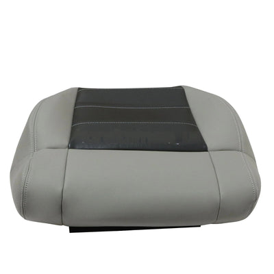 For 2007-2012 Jeep Wrangler Driver / Passenger Bottom Leather Seat Cover Gray