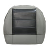 For 2008-2012 Jeep Wrangler Driver / Passenger Bottom Leather Seat Cover Gray