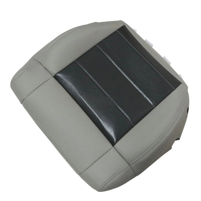 For 2007-2012 Jeep Wrangler Driver / Passenger Bottom Leather Seat Cover Gray