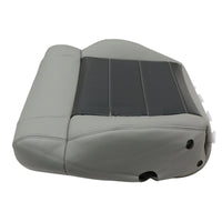 For 2008-2012 Jeep Wrangler Driver / Passenger Bottom Leather Seat Cover Gray