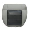For 2008-2012 Jeep Wrangler Driver / Passenger Bottom Leather Seat Cover Gray