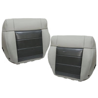 For 2008-2012 Jeep Wrangler Driver / Passenger Bottom Leather Seat Cover Gray