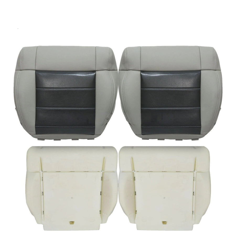 For 2008-2012 Jeep Wrangler Sahara Front Bottom Seat Cover & Foam Cushion Gray