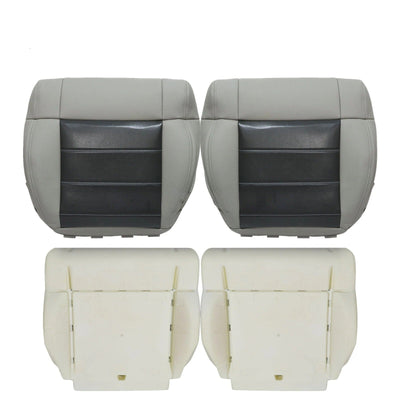 For 2007-2012 Jeep Wrangler Sahara Front Bottom Seat Cover & Foam Cushion Gray