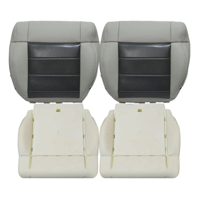 For 2007-2012 Jeep Wrangler Sahara Front Bottom Seat Cover & Foam Cushion Gray