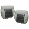 For 2008-2012 Jeep Wrangler Sahara Front Bottom Seat Cover & Foam Cushion Gray
