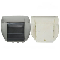For 2008-2012 Jeep Wrangler Passenger Bottom Seat Cover Gray & Foam Cushion
