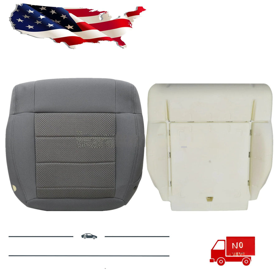 For 2008-2010 Jeep Wrangler Sahara Driver Bottom Seat Cover & Foam Cushion