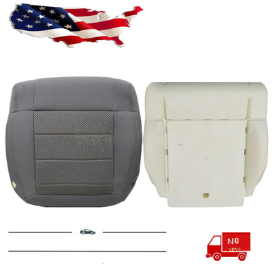 For 2007-2010 Jeep Wrangler Sahara Driver Bottom Seat Cover & Foam Cushion