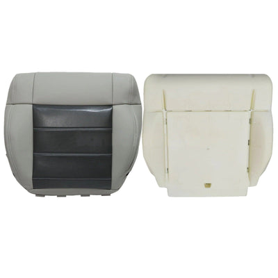 For 2007-2012 Jeep Wrangler Sahara Driver Bottom Seat Cover Gray & Foam Cushion
