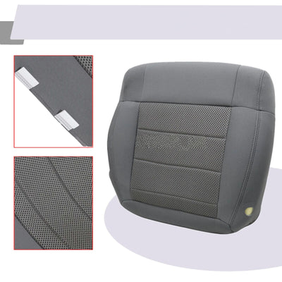 For 2007-2012 Jeep Wrangler Driver / Passenger Bottom Seat Cover / Foam Cushion
