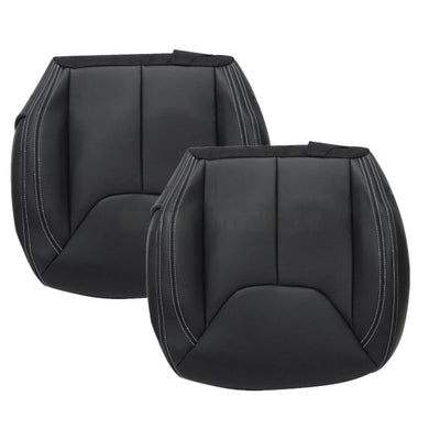 Driver / Passenger Leather Seat Cover Black for Jeep Wrangler Rubicon 2013-2017