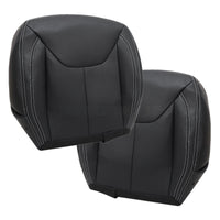 Driver / Passenger Leather Seat Cover Black for Jeep Wrangler Rubicon 2013-2017