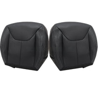 Driver / Passenger Leather Seat Cover Black for Jeep Wrangler Rubicon 2013-2017