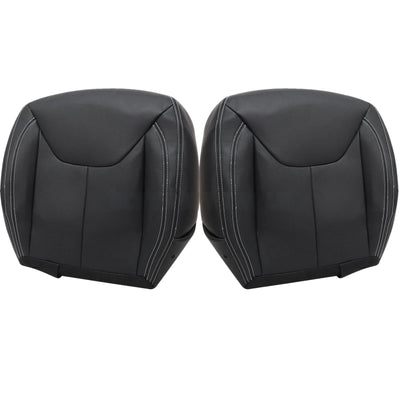 Driver / Passenger Leather Seat Cover Black for Jeep Wrangler Rubicon 2013-2017