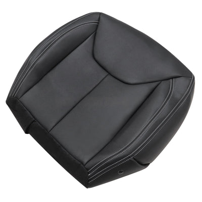 Driver / Passenger Leather Seat Cover Black for Jeep Wrangler Rubicon 2013-2017