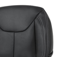 Driver / Passenger Leather Seat Cover Black for Jeep Wrangler Rubicon 2013-2017