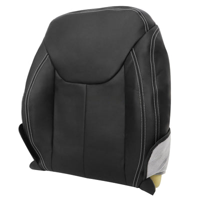 Driver / Passenger Leather Seat Cover Black for Jeep Wrangler Rubicon 2013-2017