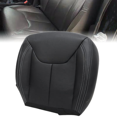 Driver / Passenger Leather Seat Cover Black for Jeep Wrangler Rubicon 2013-2017