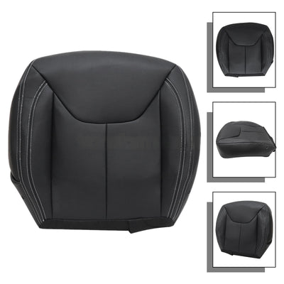 Driver / Passenger Leather Seat Cover Black for Jeep Wrangler Rubicon 2013-2017