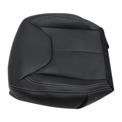 Driver / Passenger Leather Seat Cover Black for Jeep Wrangler Rubicon 2013-2017