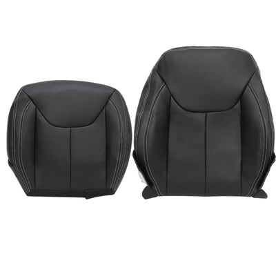 Driver / Passenger Leather Seat Cover Black for Jeep Wrangler Rubicon 2013-2017