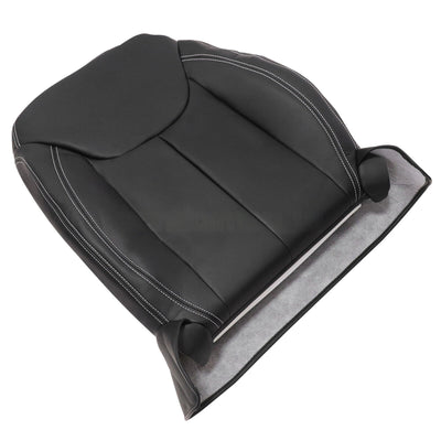 Driver / Passenger Leather Seat Cover Black for Jeep Wrangler Rubicon 2013-2017