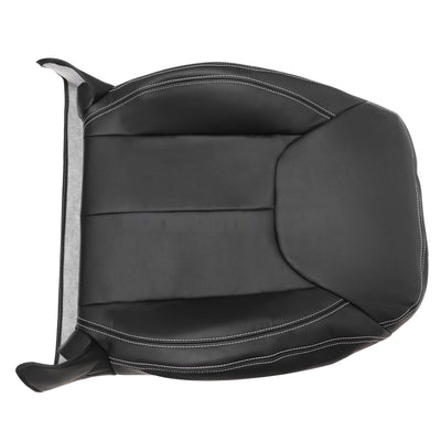 Driver / Passenger Leather Seat Cover Black for Jeep Wrangler Rubicon 2013-2017