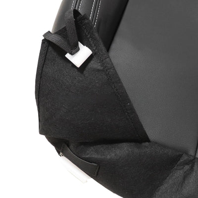 For Jeep Wrangler Rubicon 2013-2017 Driver / Passenger Bottom Seat Cover Leather