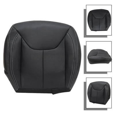 For Jeep Wrangler Rubicon 2013-2017 Driver / Passenger Bottom Seat Cover Leather