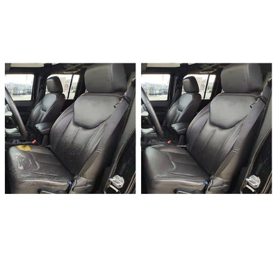 For Jeep Wrangler Rubicon 2013-2017 Driver & Passenger Top Leather Seat Cover
