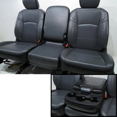 2013-2018 for Dodge Ram 1500 2500 3500 Console Armrest Cover Jump Seat Black