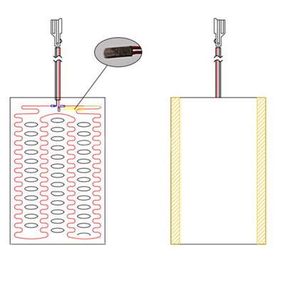 2 Seats 12V Universal round Switch Seat Heater,Heated Seat Kit,4 Pads