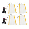 2 Seats 12V Universal round Switch Seat Heater,Heated Seat Kit,4 Pads